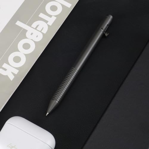 Dark Grey Titanium Bolt Action Gel Pen with Refills