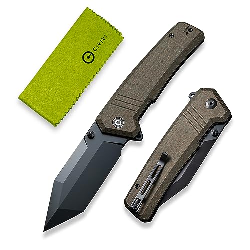 CIVIVI Bhaltair Tanto Folding Knife, EDC Outdoor Tool