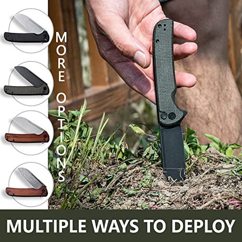 CIVIVI Chevalier Button Lock EDC Pocket Knife Micarta