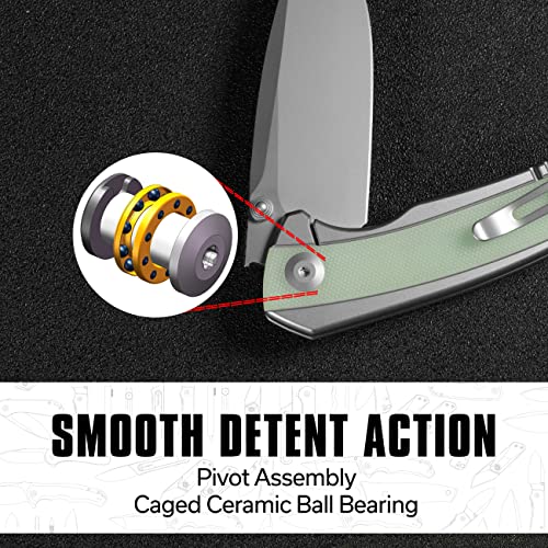 CIVIVI Teraxe EDC Folding Pocket Knife, Nitro-V Blade