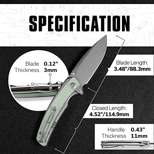 CIVIVI Teraxe EDC Folding Pocket Knife, Nitro-V Blade