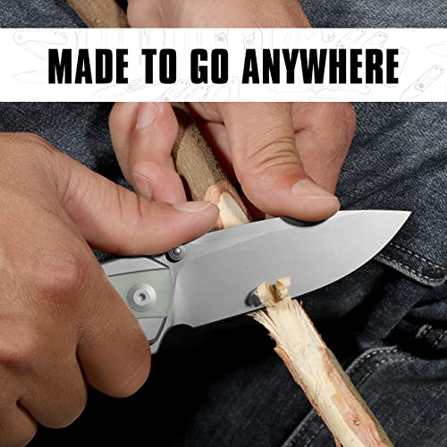 CIVIVI Teraxe EDC Folding Pocket Knife, Nitro-V Blade