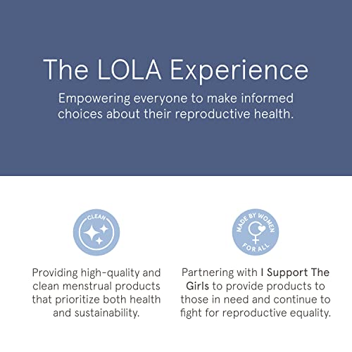 LOLA Organic Cotton Tampons 60ct - Regular, Period Feminine Hygiene