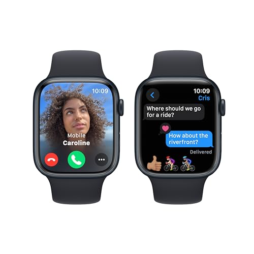 Apple Watch Series 9 GPS 45mm Smartwatch, Midnight Aluminum