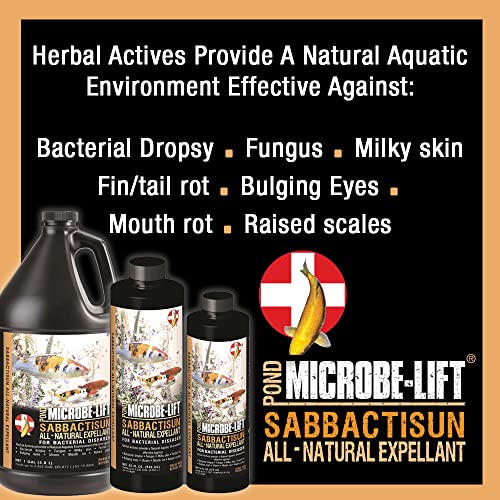 16oz MICROBE-LIFT Sabbactisun Pond Fish Disease Expellant