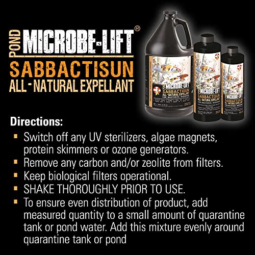 16oz MICROBE-LIFT Sabbactisun Pond Fish Disease Expellant