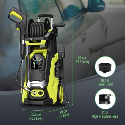 Touch Screen Electric Power Washer 4500 PSI 3.2 GPM