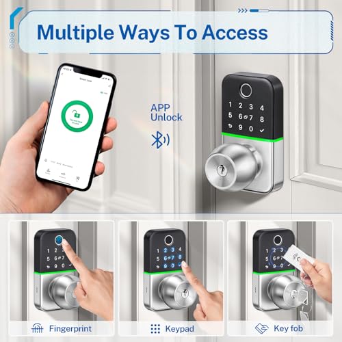 Kucacci Smart Keyless Entry Door Lock with Knob