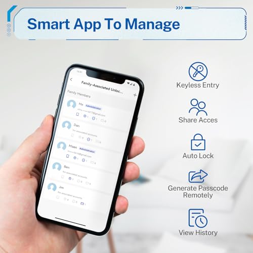 Kucacci Smart Keyless Entry Door Lock with Knob