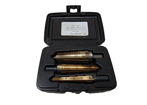 Viking Drill 83750 3pc Gold Oxide HSS Reamer Set