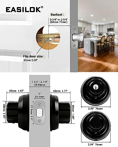 EASILOK Deadbolt Lock Set - Keyless High Security