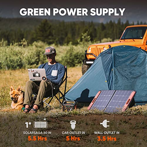 Jackery Portable Power Station Explorer 240, 240Wh Backup Lithium Battery, 110V/200W Pure Sine Wave AC Outlet, Solar Generator for Outdoors Camping Travelling and Emergencies. (Solar Panel Separate)