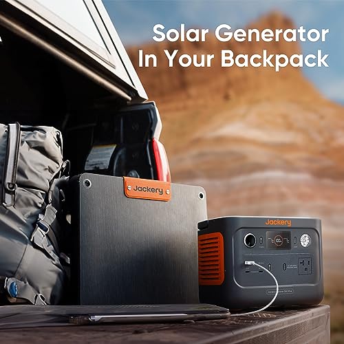 Jackery Explorer 300 Plus Portable Power Station, 288Wh Backup LiFePO4 Battery, Solar Generator (Solar Panel Not Included) for RV, Outdoors, Camping, Traveling, and Emergencies (E300Plus) (Renewed)