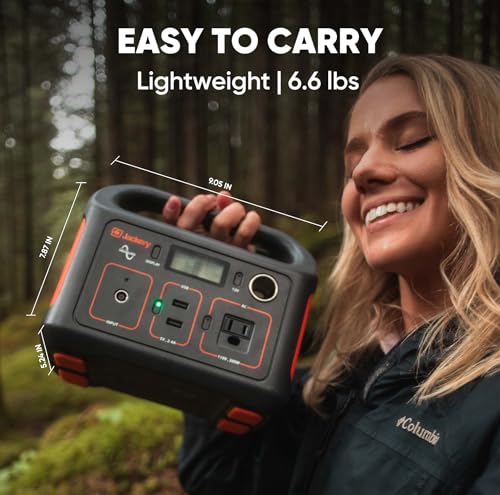 Jackery Portable Power Station Explorer 240, 240Wh Backup Lithium Battery, 110V/200W Pure Sine Wave AC Outlet, Solar Generator for Outdoors Camping Travelling and Emergencies. (Solar Panel Separate)