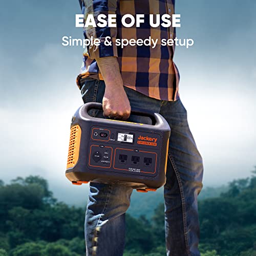 Jackery Explorer 1000 Portable Power Station, 1002Wh Capacity with 3x1000W AC Outlets, Solar Generator for Home Backup, Emergency, Outdoor Camping (Solar Panel Optional)