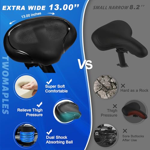 2024 Noseless Bike Seat Cushion - Extra Comfort & Support