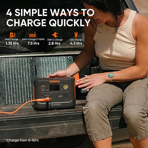 Jackery Explorer 300 Plus Portable Power Station, 288Wh Backup LiFePO4 Battery, Solar Generator (Solar Panel Not Included) for RV, Outdoors, Camping, Traveling, and Emergencies (E300Plus) (Renewed)