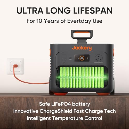 Jackery Portable Power Station Explorer 2000 Plus, 2042Wh Solar Generator, Compatible with Solar Panel for Outdoor RV Camping & Emergency (Renewed)