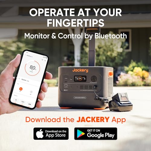 Jackery Portable Power Station Explorer 2000 Plus, 2042Wh Solar Generator, Compatible with Solar Panel for Outdoor RV Camping & Emergency (Renewed)