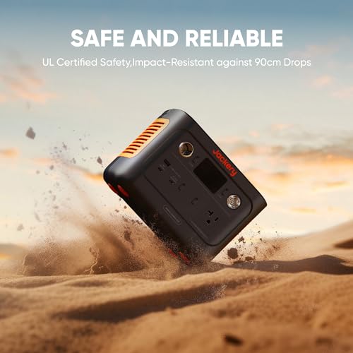 Jackery Solar Generator 240 v2 and 40W Mini Solar Panel 2024 New Version, 256Wh LiFePO4 Battery, 300W AC & 100W USB-C Output, Ultra Fast Solar Charging for Outdoors, Camping, Travel & Emergencies