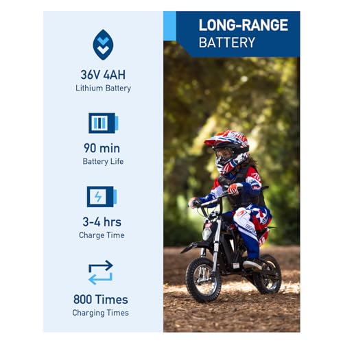 Hiboy DK1 Electric Dirt Bike - 15.5MPH Speed, 13.7 Mile Range