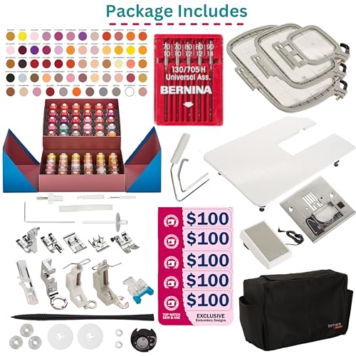 Bernette B79 Sewing & Embroidery Machine - Deluxe Bundle
