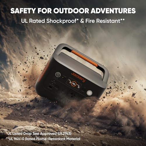 Jackery Explorer 600 Plus Portable Power Station 632Wh LiFePO4 Battery, 800W AC/100W USB-C Output, 1 Hr Fast Charge, Solar Generator for Outdoor Camping, Road Trips, Home Backup (Solar Panel Optional)
