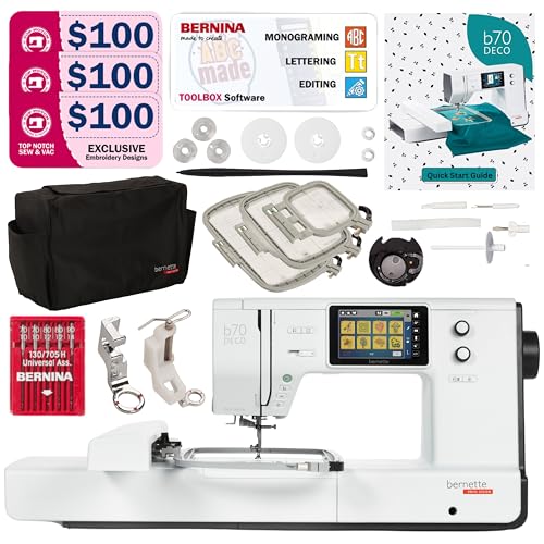 Bernette B70 Embroidery Machine Bundle - Beginner's dream!