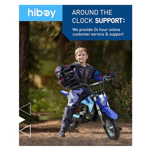 Hiboy DK1 Electric Dirt Bike - 15.5MPH Speed, 13.7 Mile Range