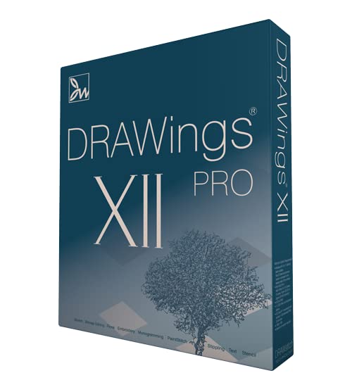 DRAWings PRO XII 12 Embroidery Digitizing Software Compatible