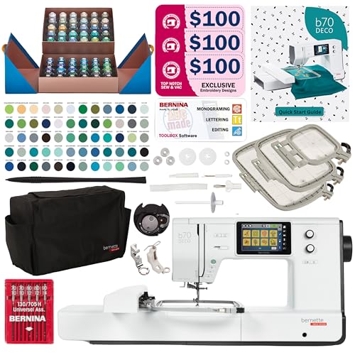 Bernette B70 Exclusive Designers Bundle with 60 Northern Lights Threads