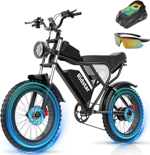 Ridstar Adults Electric Bike Q20, Powerful E-Bike Terrain