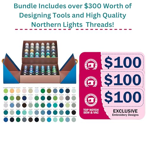 Bernette B70 Exclusive Designers Bundle with 60 Northern Lights Threads