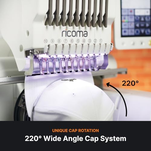 Ricoma Multi-Needle Embroidery Machine Bundle for Beginners
