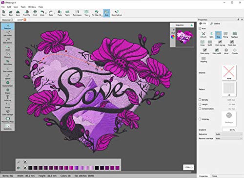DRAWings PRO XII 12 Embroidery Digitizing Software Compatible