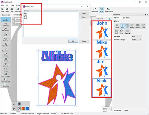 DRAWings PRO XII 12 Embroidery Digitizing Software Compatible