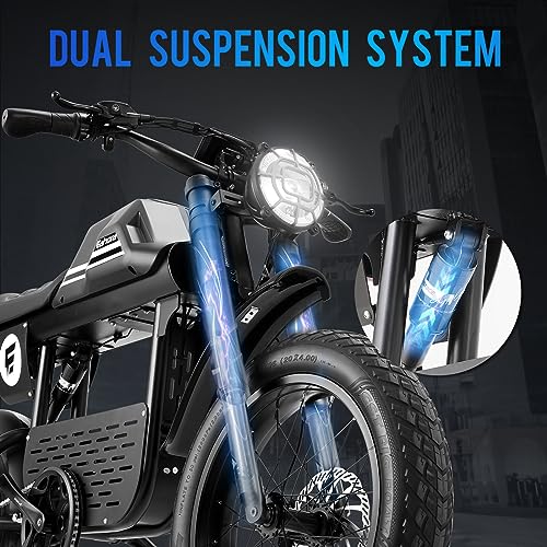 FT-01 Electric Bike for Adults 30/36MPH, Long Range, Removable Battery