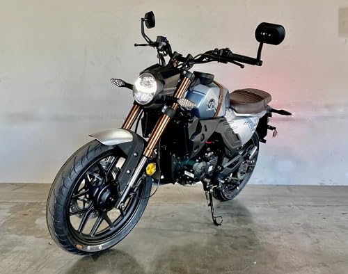 Lifan KPM 200 Blue Cafe Racer Motorcycle