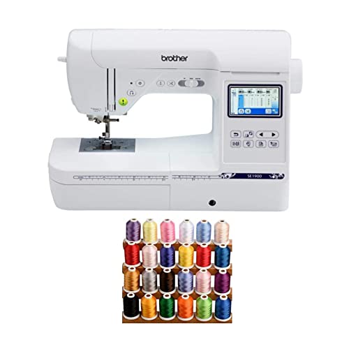 Brother SE1900 Sewing & Embroidery Machine Bundle - 24 Colors
