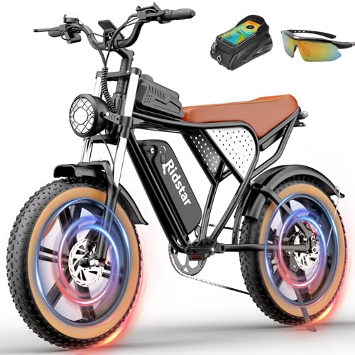 Bopzin Electric Fat Tire Bike, 2000/1500/1000W, 37/33/30MPH