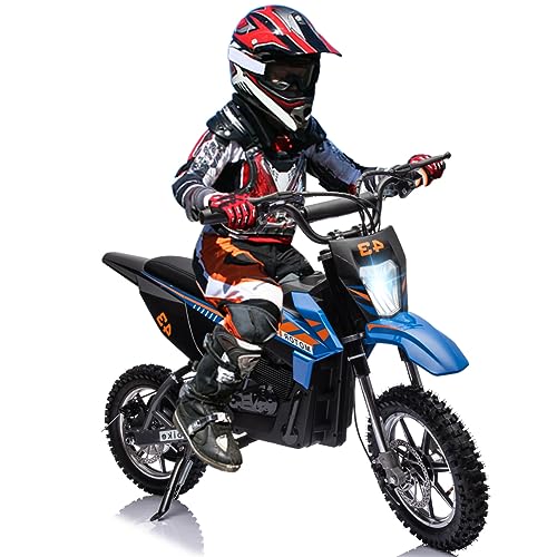 LED Headlight Kids Electric Dirt Motorcycle 15.5MPH Black