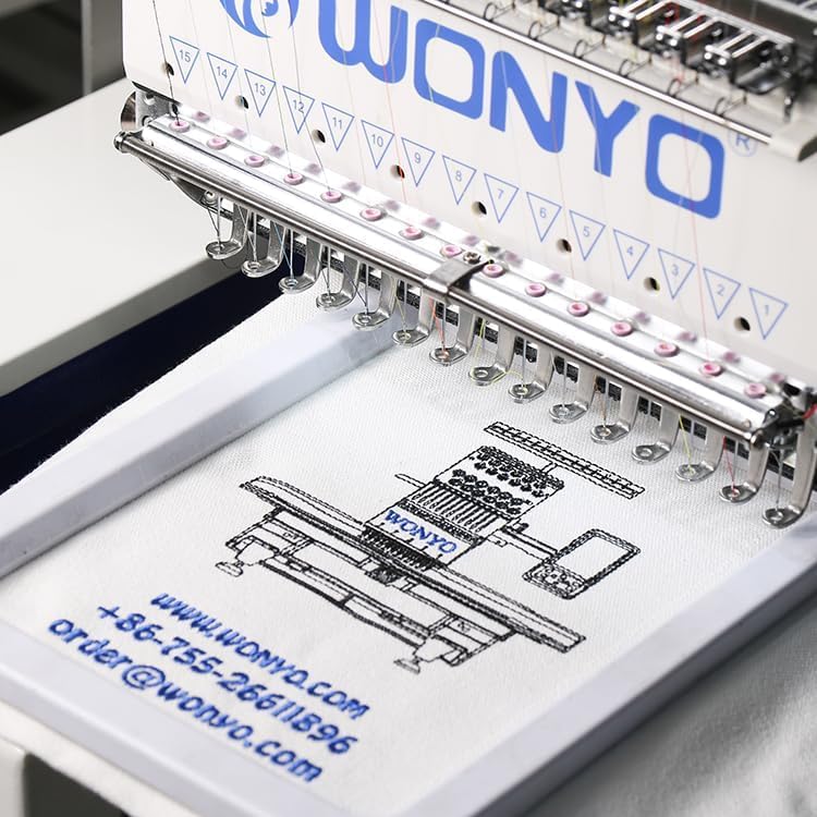 Commercial Computerized Embroidery Machine with 15 Needles
