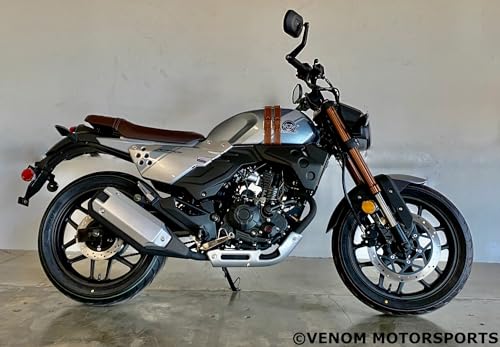 Lifan KPM 200 Blue Cafe Racer Motorcycle