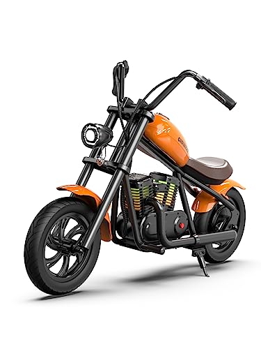 Hyper GoGo Electric Motorcycle for Kids Age 3+ - Retro Style with Light & Music Player