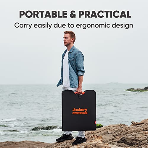 Jackery SolarSaga 200W Portable Solar Panel, Compatible with Explorer 2000 PRO as Solar Generator, Off-Grid Power for Outdoor Adventures, Emergency (Renewed)