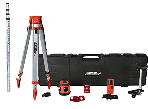 Johnson Rotary Laser System w/ Self-Leveling & Hard Case