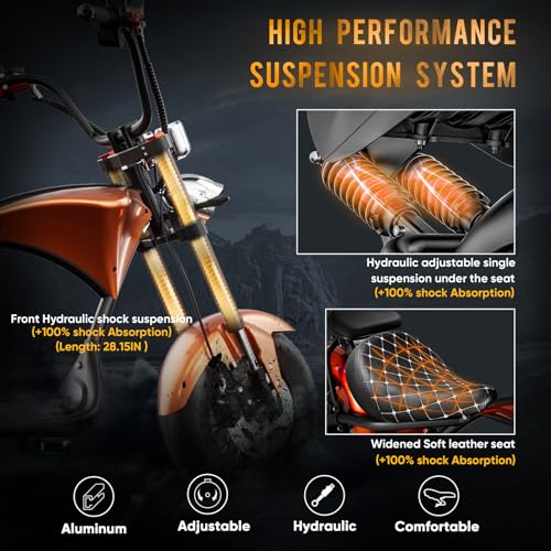 eAhora M1 Electric Motorcycle: 2000W Motor, 37MPH速