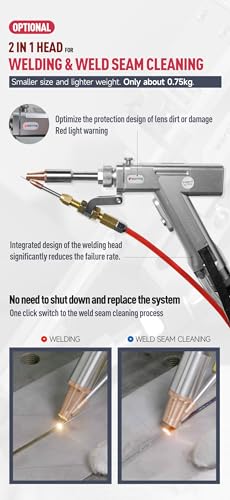 ZAC 1500W MAX Fiber Laser Welder - Handheld 2-in-1