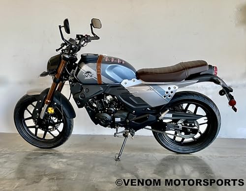 Lifan KPM 200 Blue Cafe Racer Motorcycle