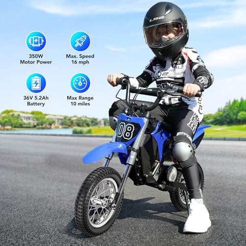 36V 350W Kids Electric Dirt Bike - Fast Speed & Long-Range